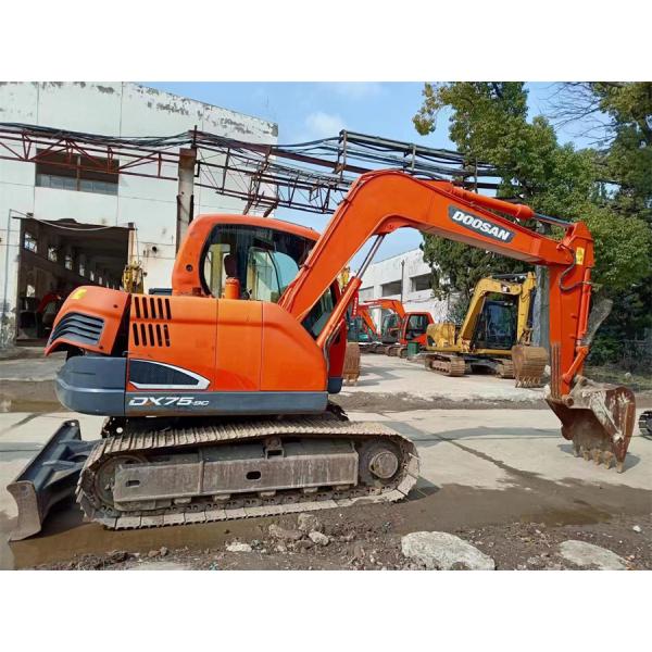 Используемый экскаватор 7420kg DX75-9C Doosan DX75 корейский мини