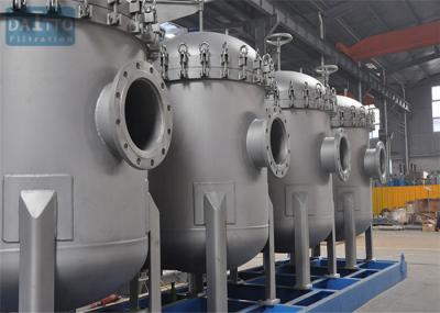 2# Multi Stainless Steel Cartridge Filter Housing , Industrial Water Filter Housing CIP Designed