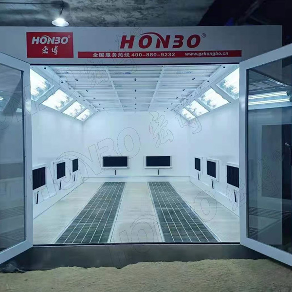 Diesel Burner Car Spray Booth with 24000m3/h Capacity and 80℃ Max Temperature for Automotive Painting