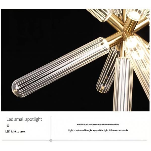 Custom Large LED Chandelier Lamp Vintage Style Iron Metal Pendants Glass Residential Hotel Lobby Decor Hanging Installation Bulb