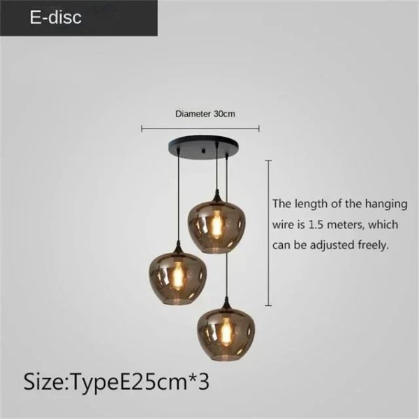 Modern Glass Chandeliers For Dining Tables Living Room Kitchen Office Coffee Hanging Lamp （WH-AP-679）