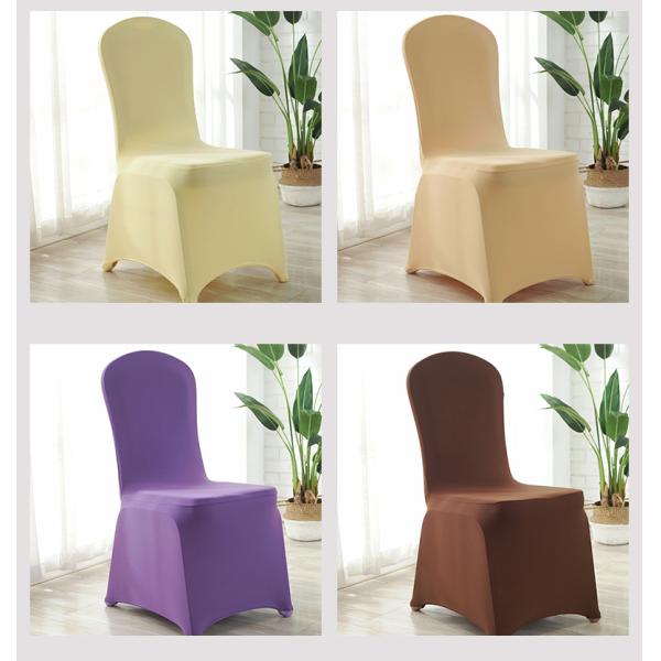 White Red Blue Polyester Spandex Banquet Chair Covers