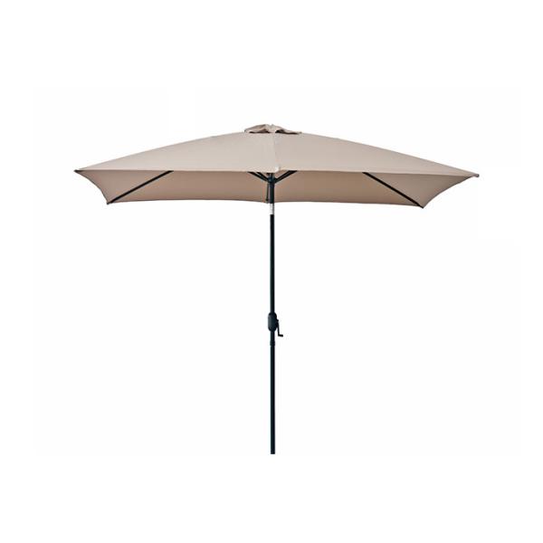 Steel Frame Sun Garden Parasol Outdoor Furniture Wind Resistant Customized Logo