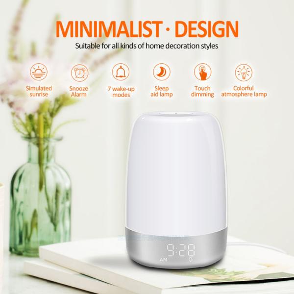 CE AL 05 Ambient Night Light Wake Up Night Light With Alarm Clock