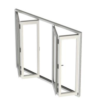 Watertight Insulated Aluminium Sliding Folding Windows , Internal Bifold Windows