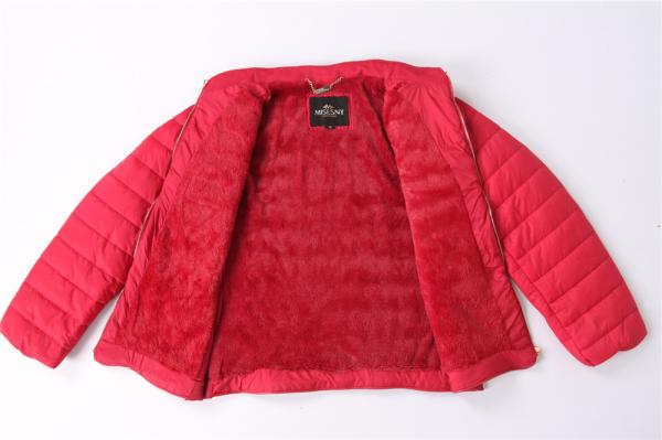 Junior ladies coats, Women's padded jacket, Fashion design, Fur lining, Metal zipper
