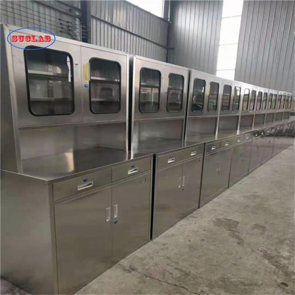 Polished Stainless Steel Lab Bench for Educational Institutions