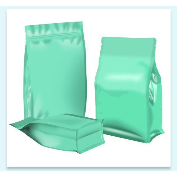 20 micrones del PA PE del cuadrado de bolsa de empaquetado de las bolsas de plástico de la cremallera de la cerradura de aluminio del papel del bocado inferior del bolso