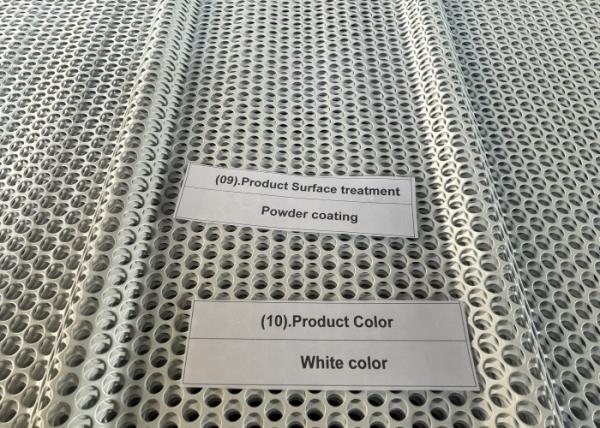 White Color 5 Peaks Wind Protection Panel 0.9mm Thickness Width 940mm Or Custom Length 5m Or Custom For Decorative