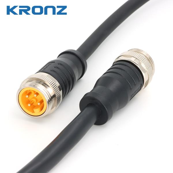 8A 7/8 Cable Connector With IP67 Protection Industrial Circular Connector