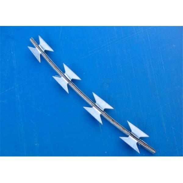  304 Stainless Steel Razor Wire , Concertina Coil Fencing BTO-22 / CBT-65