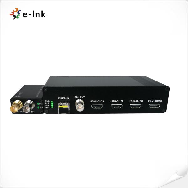 1Ch 3G-SDI Fiber Extender with 4Ch HDMI Output
