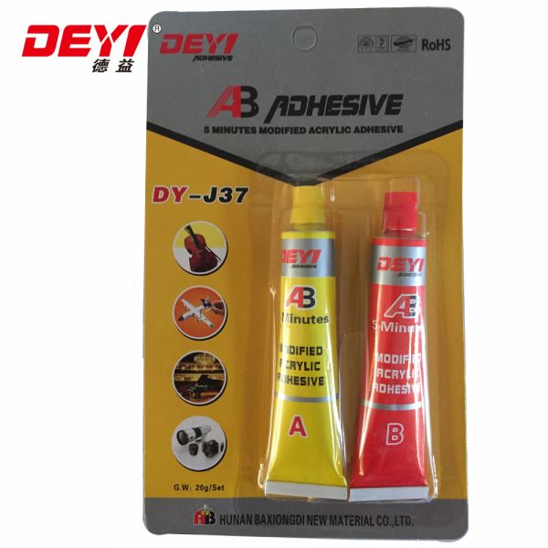 Modified Acrylic AB Adhesive Epoxy AB Glue with Quick Cure at 25°C High Shear Strength ≥25Mpa and 1:1 Mixing Ratio