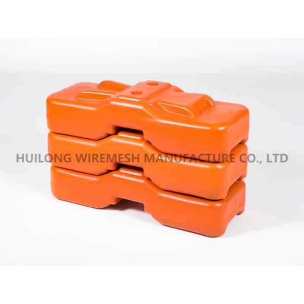 cercado temporal galvanizado alto largo de los 2.4m los 2.1m con hola Vis Orange Feet