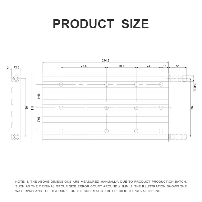 S19-JPRO Computer Case Water Cooling Plate Manifold Aluminum Radiator Solution