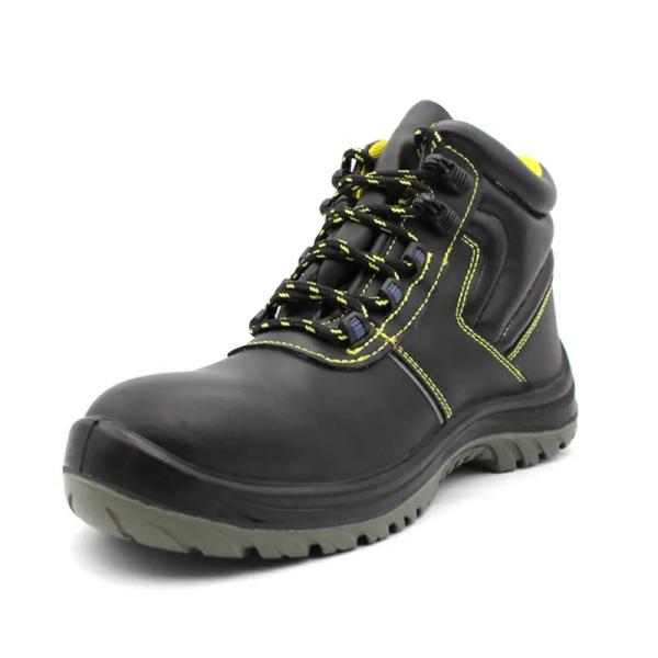 Ingénieurs chaussures de sécurité industrielles en acier orteil imperméable chaussures de sécurité en cuir lisse