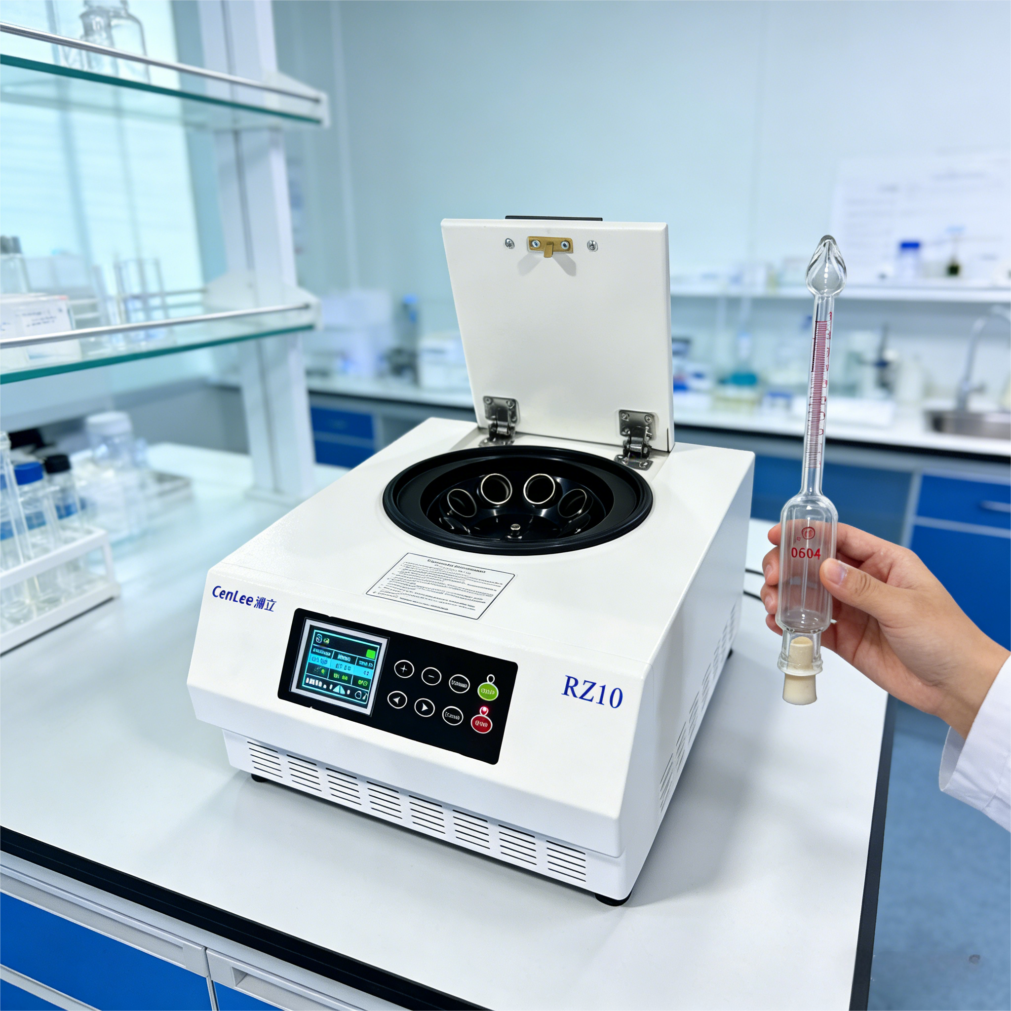 Factory Direct CENLEE Gerber Centrifuge Machine 1500rpm 504xg Heating 65 Degrees Brushless Motor Milk Fat 8pcs Butyrometer Steel