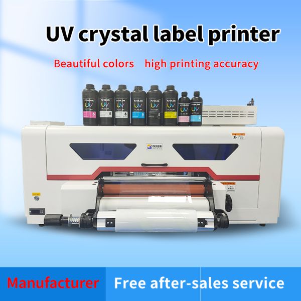 FCOLOR A2 & A3 UV DTF Printer All-in-One Roll-to-Roll DIY Sticker Design for Glass/Cup/Tumbler with Manufacturer's UV Ink