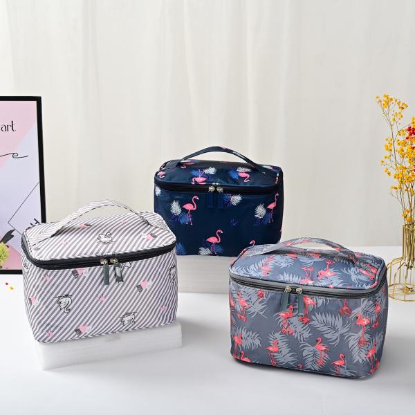Professional Makeup Box with Zipper Closure Fashion Style Custom Cosmetic Box