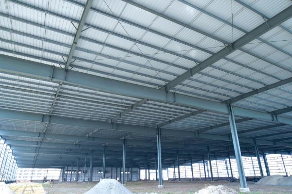 Armazém pré-fabricado da construção de aço, construções de aço industriais do calibre leve