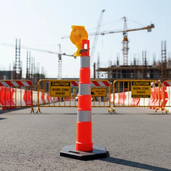 2026 Safety Flexible Spring Post Reflective Bollard Post Reflective Warning Posts