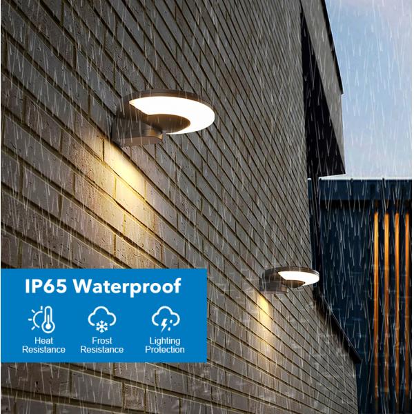 Appliques solaires de jardin Projecteur paysager IP65 Étanche en aluminium Temps de charge de 3 à 5 heures