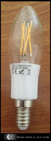 E12 110V  LED filament flame candle light 2W