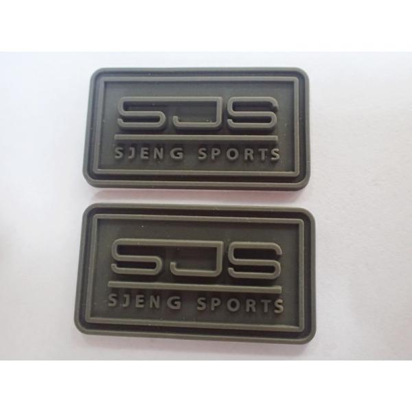 Аксессуары одежды выбили заплату PVC ярлыка логотипа одежды изготовленную на заказ резиновую