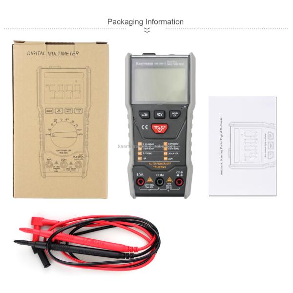 Auto Range Multifunction Multi tester Electric Smart Voltmeter Digital Multimeters for Measuring Voltage Range 6V-1000V