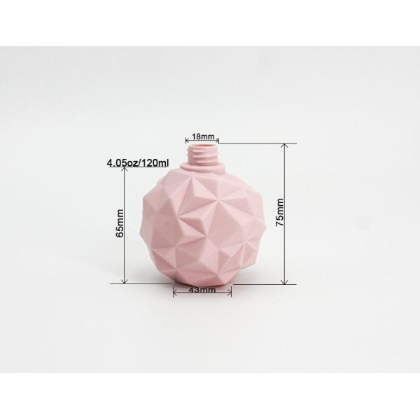 Pink Perfume 75mm 120ml Plastic Cosmetic Lotion Bottle