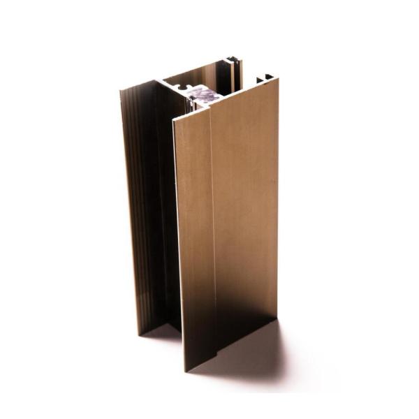 Bronze Anodized Aluminium Extrusion Window Frame with 6063 Aluminum Alloy Structure