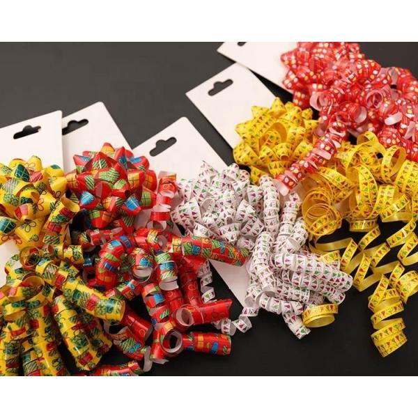10mm Celebration Day Decorative Gift Wrap Ribbon Curly Ribbon Gift Bow