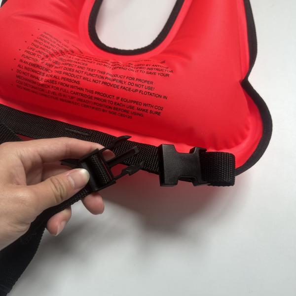 Marine Safety Nylon Inflatable Buoyancy Vest For Outdoor Diving Swimming