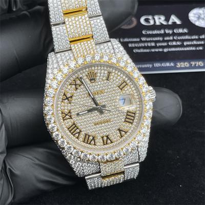 Rolex encheu BussDown que Moissanite luxuoso congelou para fora o relógio caro