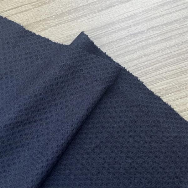 Garment Materials 100% Polyester Knitted Jacquard Soccer Mesh Fabric For Sportswear