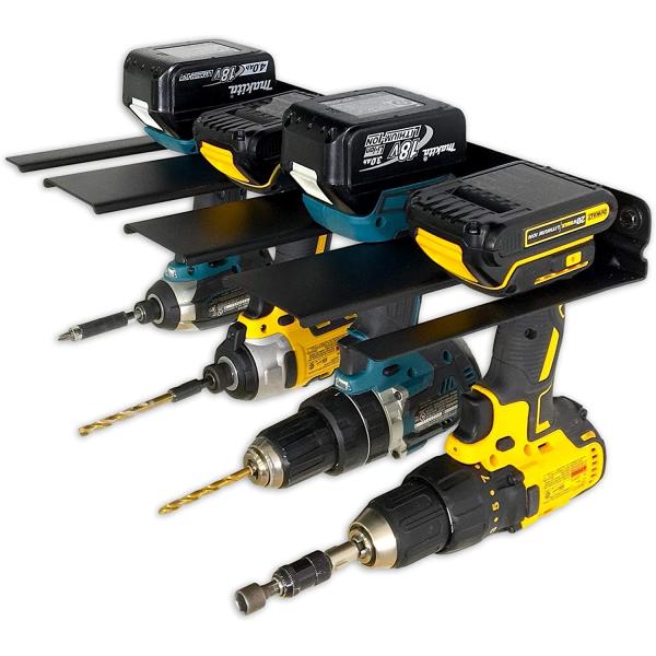 Garage Cordless Power Tools Organizer Electric Drill Storage Holder Rack for Home Workshop Shed