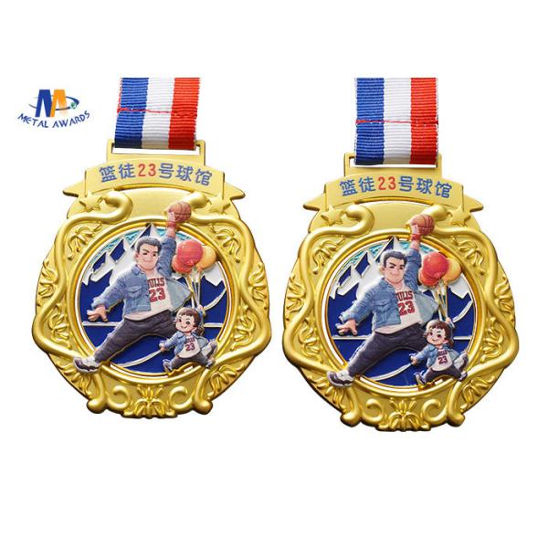 Zinc Alloy 76.2*3mm Youth Basketball Medals