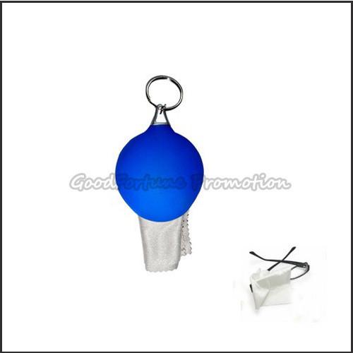 customed logo Eco ABS eyeglass lens cleaning cloth keychain holder keyrings promotion gift