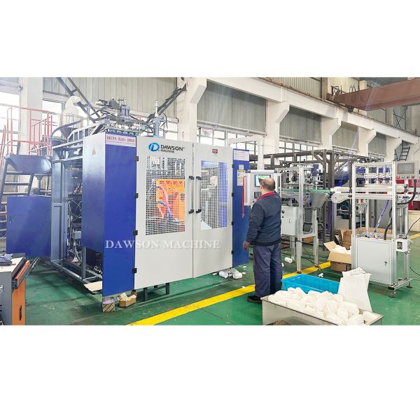 Single Station HDPE Wide Mouth Daily-Use Containers Making Machines Extrusion Blowing Molding Machine