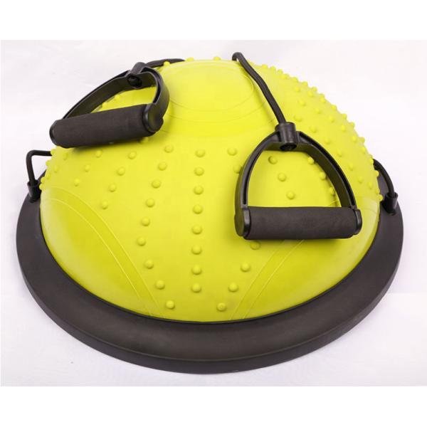 Gym fitness Strong Stability PVC Exercise half Stability Half Pilates 46cm diameter Yoga Ball with pump