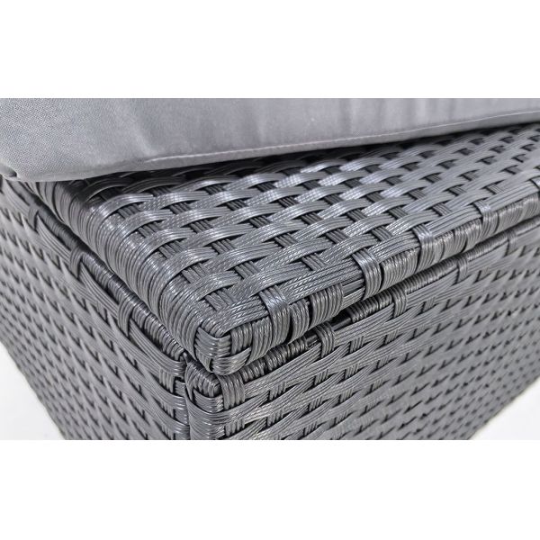 Furniture Wholesaler Outdoor Living Seating Sectional Poly Rattan Wicker Garden Chair China Customized Love Chair and Bench