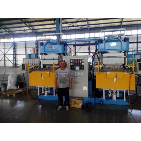 Double seat vacuum compression moulding machine automatic for making o rubber rings and seal
