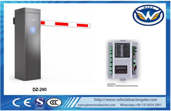 Intelligent Boom Barrier Gate 0.6s Speed 304 Stainless Steel With 6 Meters Arm