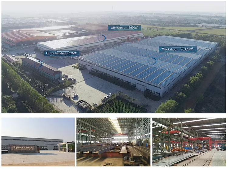 Large Scale Warehouse Steel Frame Building Construction Corrosion Resistant