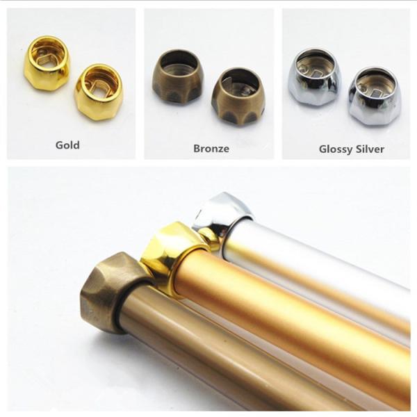 T8 Matt Silver Hanging Aluminum Closet Rod Anodized For Storage Clothes