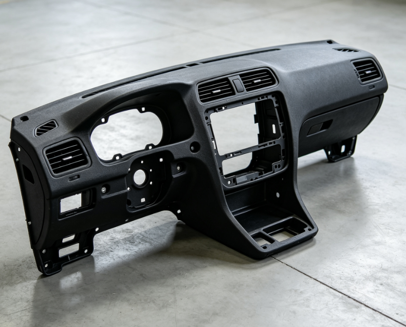 Lightweight SMC Car Parts Black Dashboard Frame Deformation Resistant