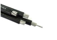 Le câble électrique quadruplex ABC en aluminium de la puissance XLPE d'Urd de baisse de PVC câblent 75℃