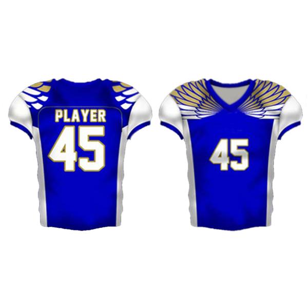 Polyester Sports Printed Football Jersey Washable Lightweight
