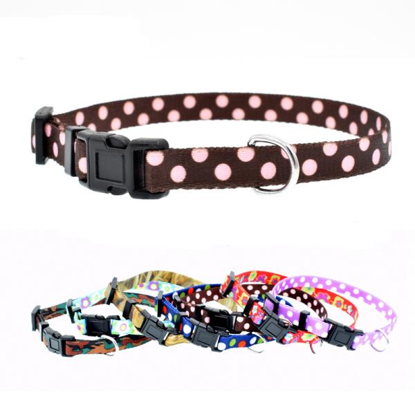 Wholesale Plain Nylon Braided Training Dog and Cat Collars and leash for walking