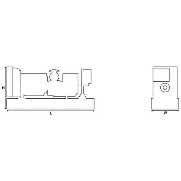 50 Hz/60 Hz генератора Perkins тепловозного, 1103A-33TG1, хода 4